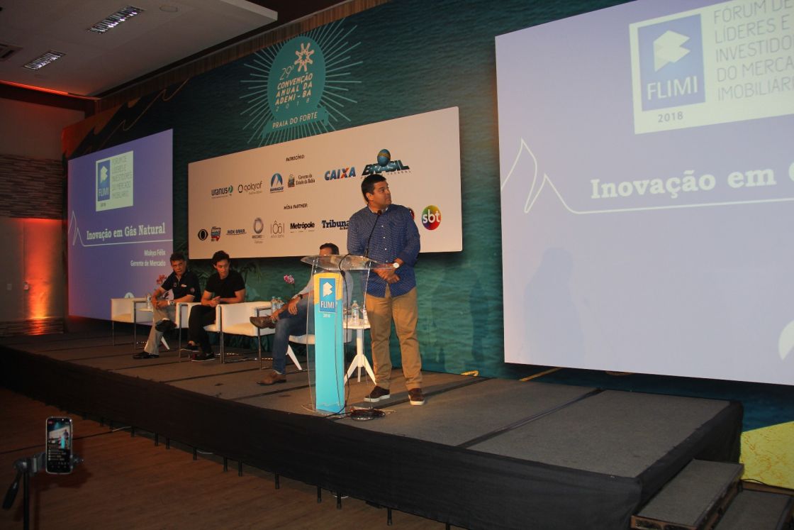 Palestra do gerente de mercado e p&oacute;s-venda da Bahiag&aacute;s, Makyo F&eacute;lix.