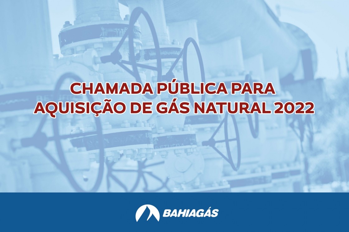 Bahiagás inicia nova Chamada Pública para aquisição de Gás Natural